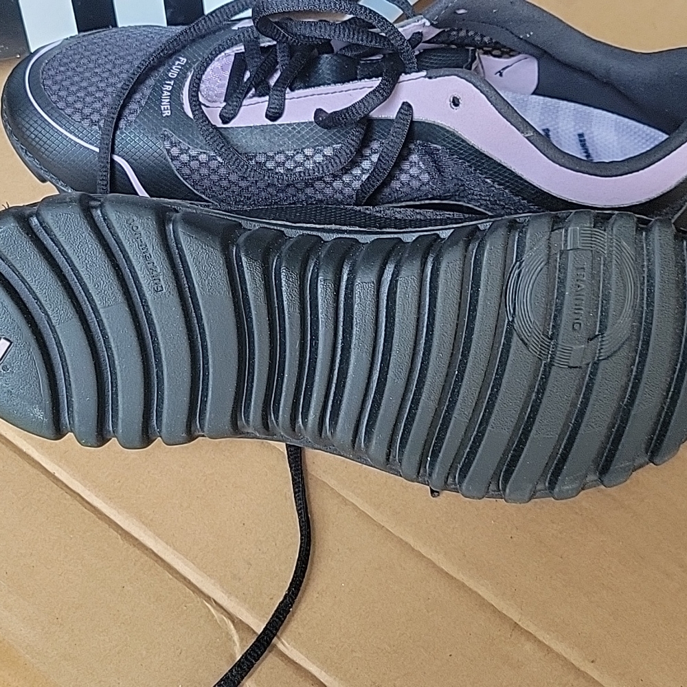 ADIDAS Trainers, Women’s size 8 Black and Lavender - Picture 2 of 5
